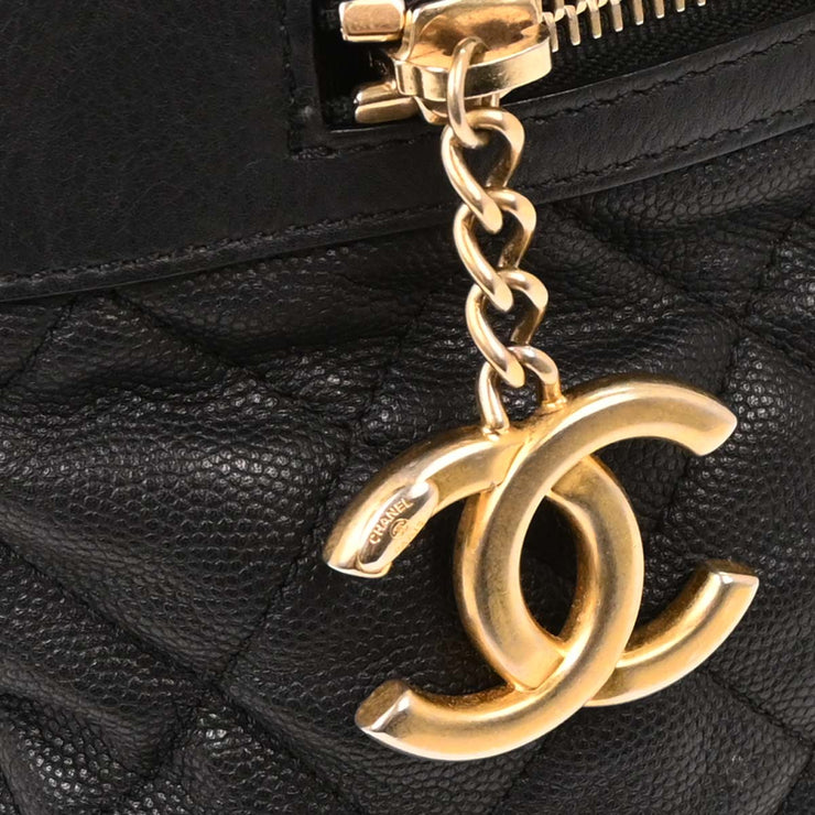 Chanel Black Calfskin Hobo Handbag 154014
