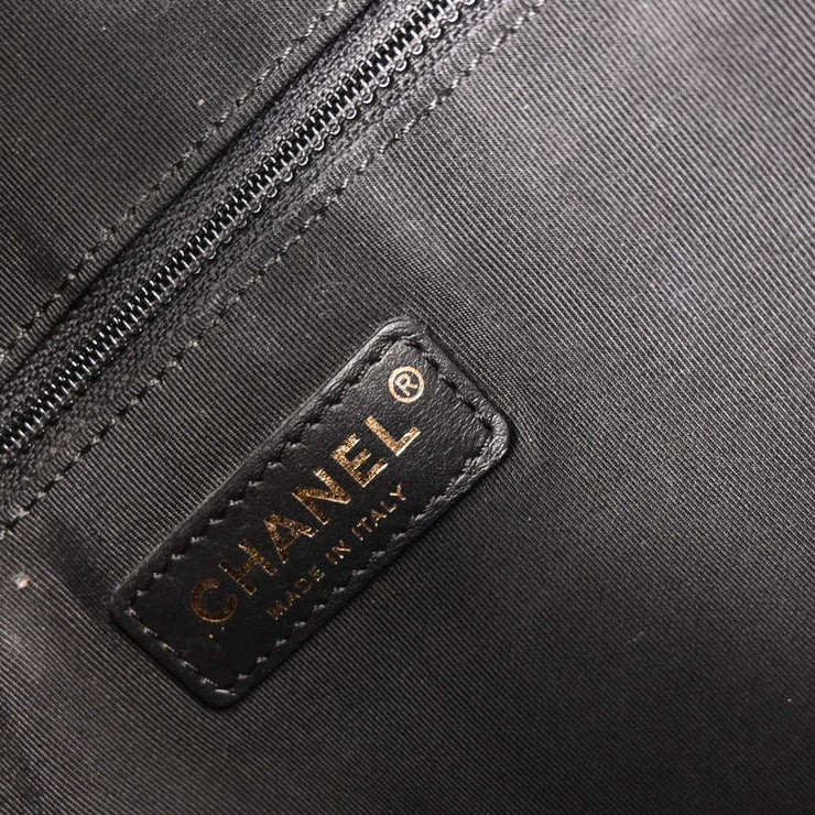 Chanel Black Calfskin Hobo Handbag 154014