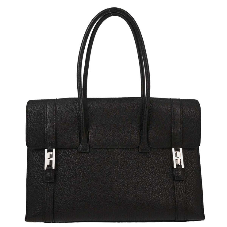 Hermes Black Chevre Myzore Drag 2 32 Handbag X.3 Square: H 154018