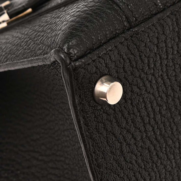 Hermes Black Chevre Myzore Drag 2 32 Handbag X.3 Square: H 154018