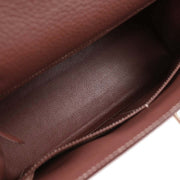 Hermes Brique Togo Kelly 32 Sellier Handbag  Square: C 6 154019