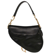 Christian Dior Black Leather Saddle Handbag 01RU0054 154023
