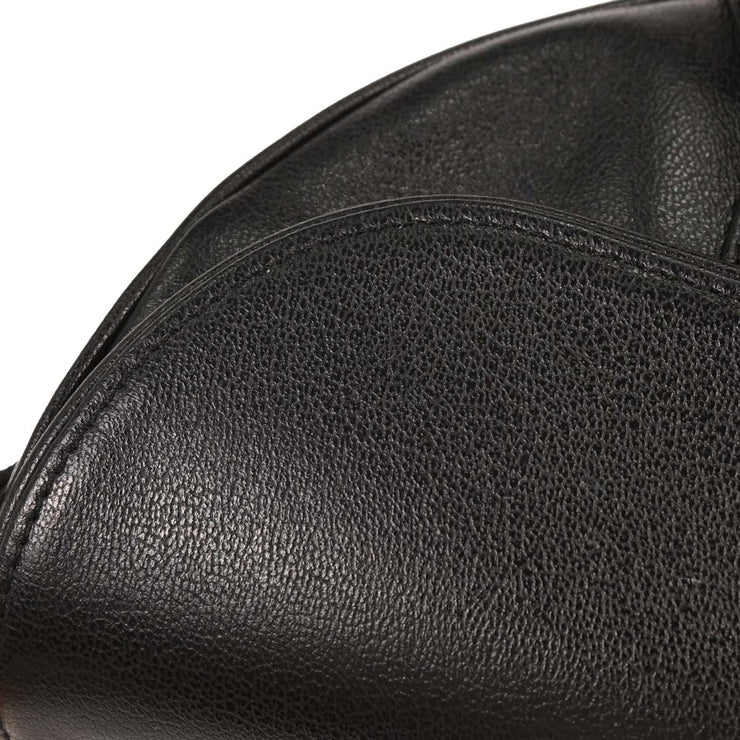 Christian Dior Black Leather Saddle Handbag 01RU0054 154023