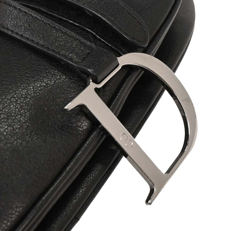 Christian Dior Black Saddle Handbag 01RU0024 154024