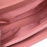 Chanel Pink Calfskin Chevron 2way Handbag 154025