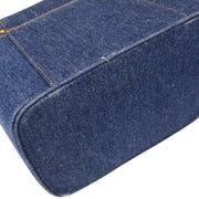 Chanel Blue Denim Vanity 2way Handbag 154027