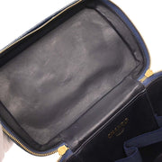 Chanel Blue Denim Vanity 2way Handbag 154027