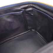 Chanel Blue Denim Vanity 2way Handbag 154027