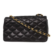 Chanel Black Lambskin Shoulder Bag 154028