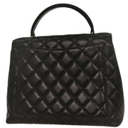 Chanel Black Lambskin Top Handle Handbag 154029
