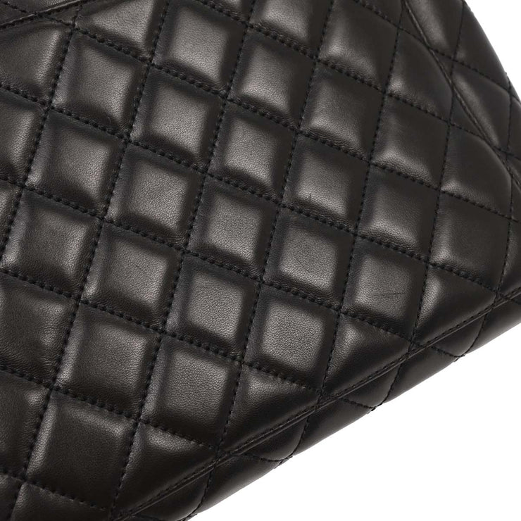 Chanel Black Lambskin Top Handle Handbag 154029