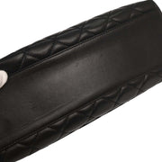 Chanel Black Lambskin Top Handle Handbag 154029