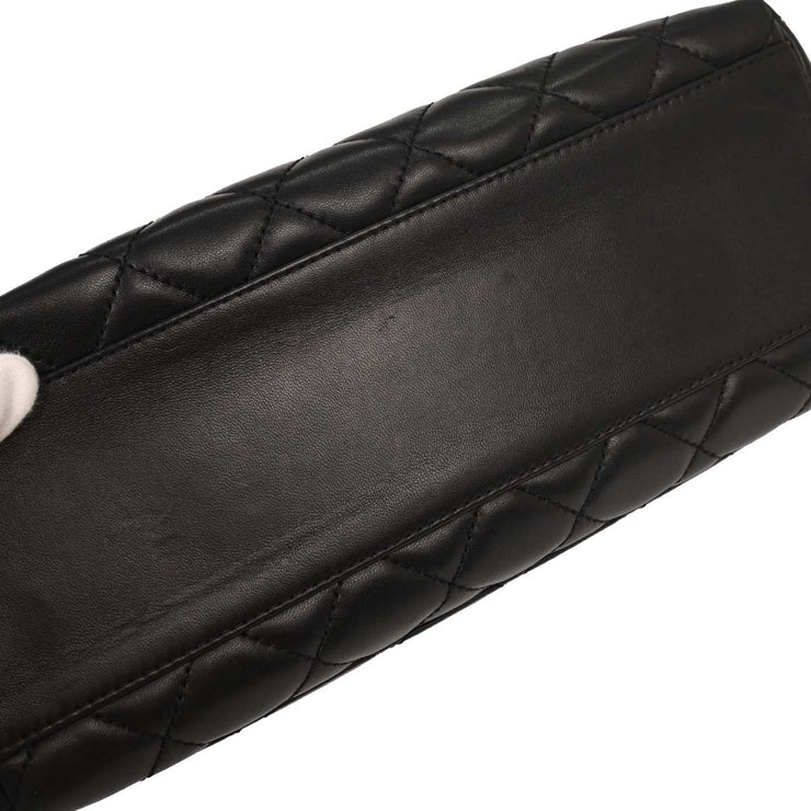 Chanel Black Lambskin Top Handle Handbag 154029