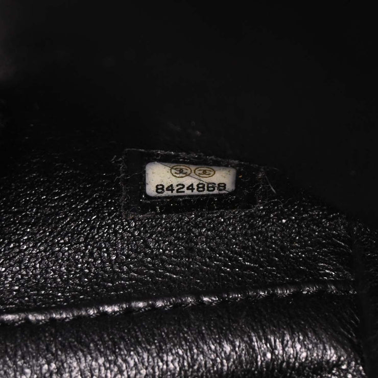 Chanel Black Lambskin Top Handle Handbag 154029