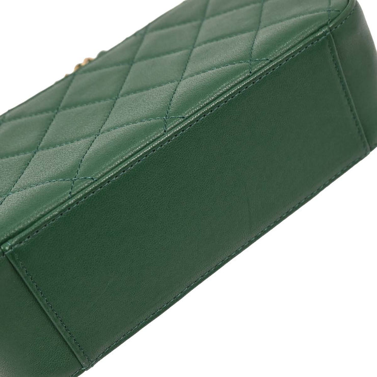 Chanel Green Lambskin 19 Infinity Chain 2way Shoulder Handbag 154030