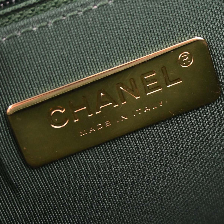 Chanel Green Lambskin 19 Infinity Chain 2way Shoulder Handbag 154030