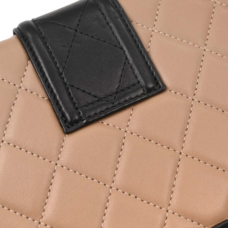 Chanel Beige Lambskin Elegant CC WOC Wallet on Chain 154031