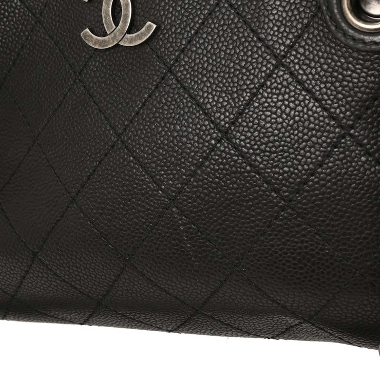 Chanel Black Calfskin Urban Shopping Tote 2way Handbag 154033