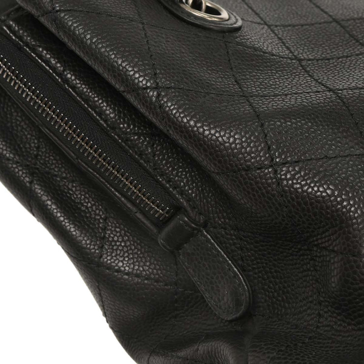 Chanel Black Calfskin Urban Shopping Tote 2way Handbag 154033