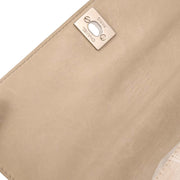 Chanel White Jacquard Nylon Travel Line Shoulder Bag 154034