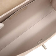 Chanel White Jacquard Nylon Travel Line Shoulder Bag 154034