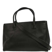 Chanel Black Deerskin Executive Cerf Tote Handbag 154035
