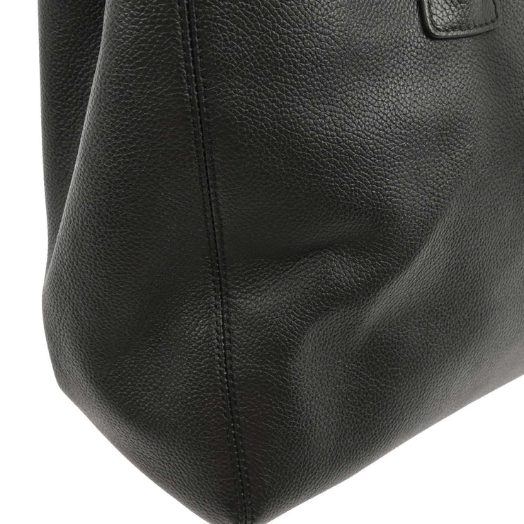 Chanel Black Deerskin Executive Cerf Tote Handbag 154035