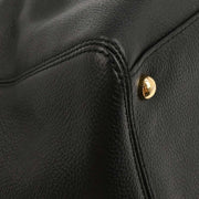 Chanel Black Deerskin Executive Cerf Tote Handbag 154035