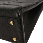 Chanel Black Calfskin Choco Bar Tote Handbag 154038