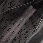 Chanel Black Calfskin Choco Bar Tote Handbag 154038
