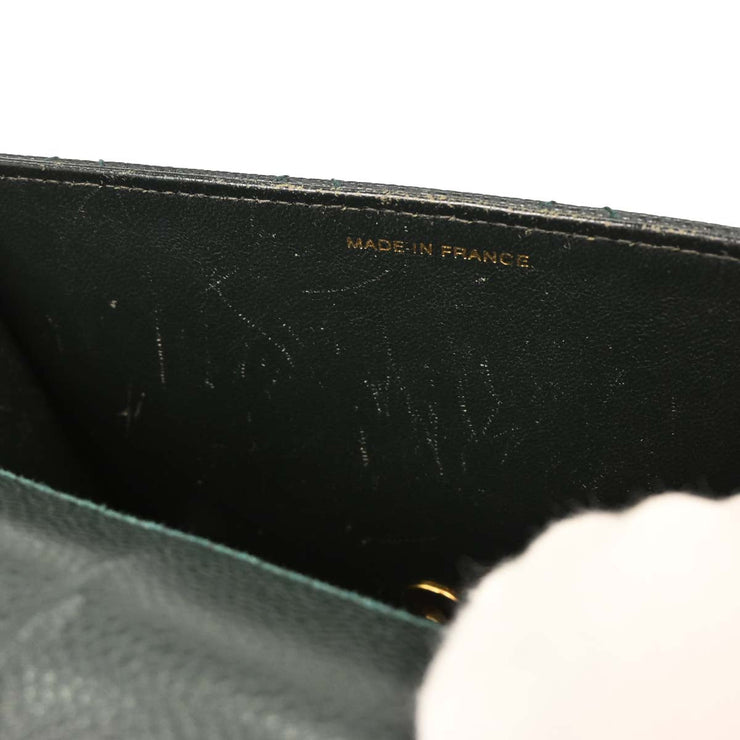 Chanel Dark Green Calfskin Handbag 154039