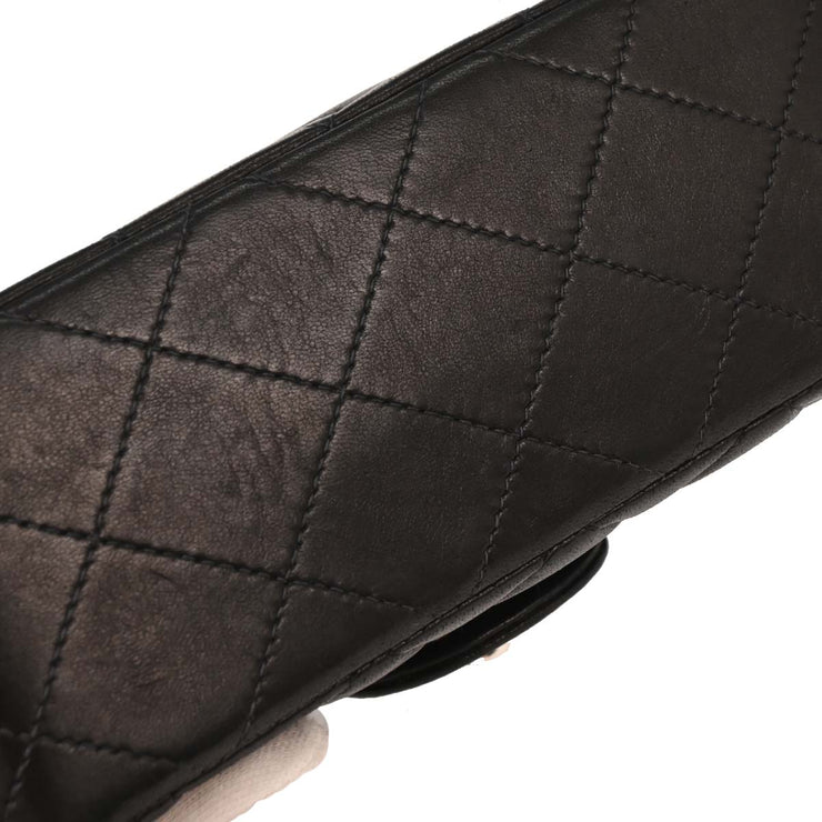 Chanel Black Lambskin Mini Classic Square Flap Shoulder Bag 17 154041