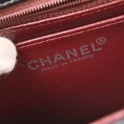 Chanel Black Lambskin Mini Classic Square Flap Shoulder Bag 17 154041