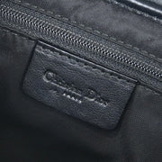 Christian Dior * Black Ostrich Saddle Handbag RU0050 154042