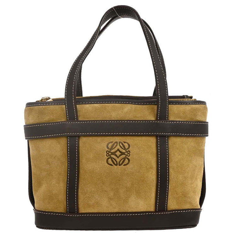 Loewe Beige Suede Tote Handbag L29 154045