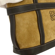 Loewe Beige Suede Tote Handbag L29 154045