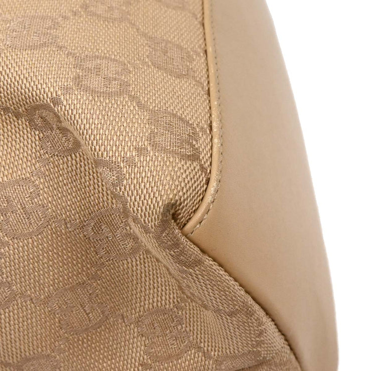 Gucci Beige Canvas Bamboo GG Handbag 92708 001998 154047