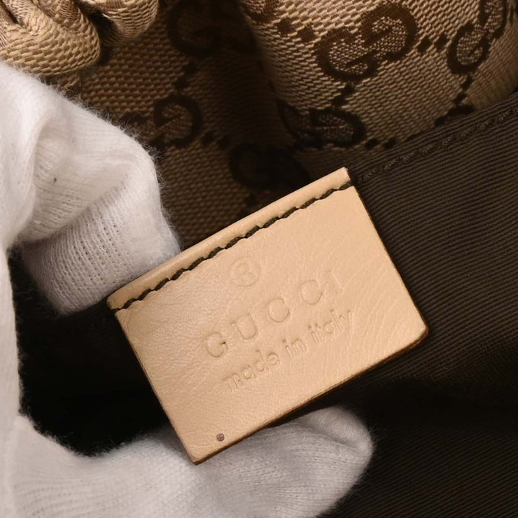 Gucci Beige Canvas Bamboo GG Handbag 92708 001998 154047