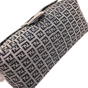 Fendi Navy Gray Zucchino Mamma Baguette Handbag 2348 26325-018 154048