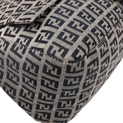 Fendi Navy Gray Zucchino Mamma Baguette Handbag 2348 26325-018 154048