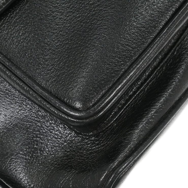 Gucci Black Pigskin Bamboo Backpack 003.2058.0016 154054