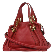 Chloe Red Paraty 2way Handbag 03-14-50-65 154055