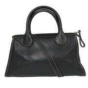 Chloe Black Edith 2way Handbag 04215765-1 D1XDT4 154056