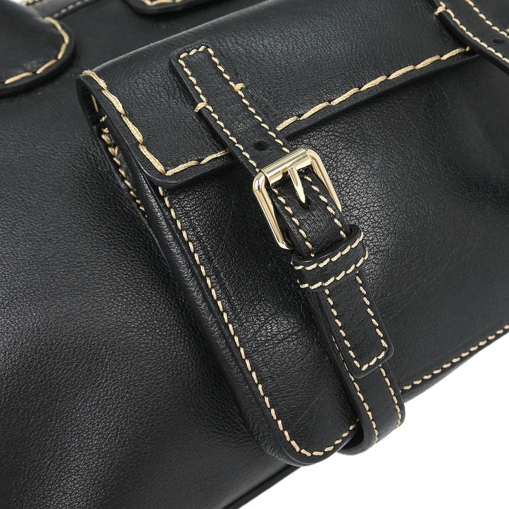 Chloe Black Edith 2way Handbag 04215765-1 D1XDT4 154056