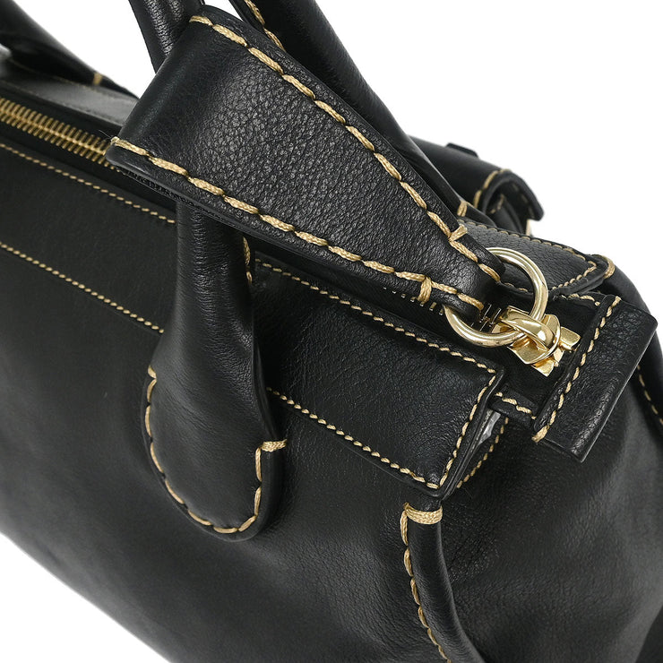 Chloe Black Edith 2way Handbag 04215765-1 D1XDT4 154056