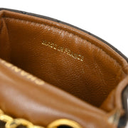 Chanel Brown Lambskin Classic Flap Micro Bum Belt Bag 154059