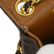 Chanel Brown Lambskin Classic Flap Micro Bum Belt Bag 154059