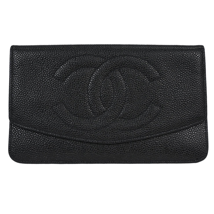 Chanel Black Calfskin Wallet 154067