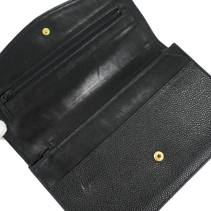 Chanel Black Calfskin Wallet 154067