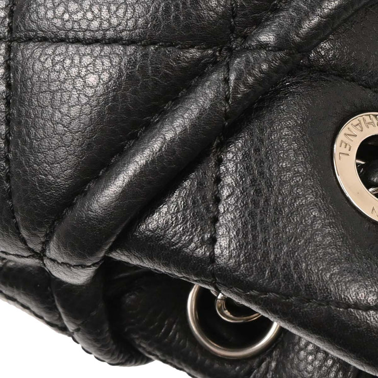 Chanel Black Calfskin Tote Chain Handbag 154073